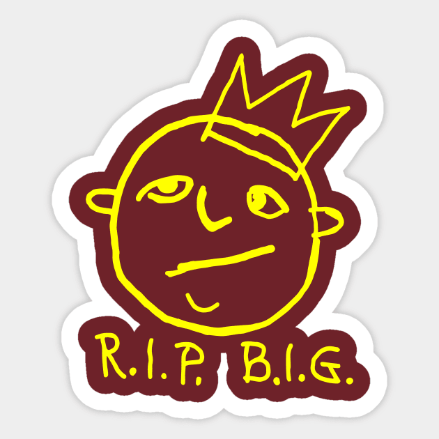 R.I.P. B.I.G. Sticker by gusilu